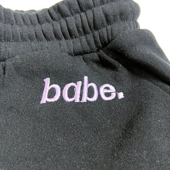 No Boundaries 'babe' High Waisted Cuffed Shorts (small 3-5) - Picture 3 of 7